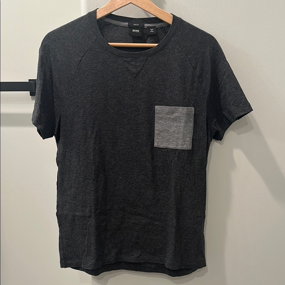 Boss Black and Gray Short Sleeve Tee